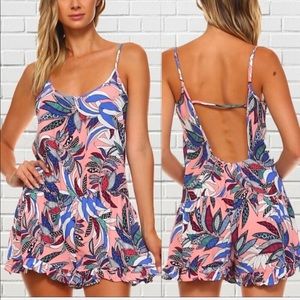 Tropical Print Romper NWT